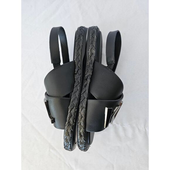 KARL LAGERFELD Women's Charla Slingback Espadrille Sandals In Black Size 5.5 M - Picture 6 of 7